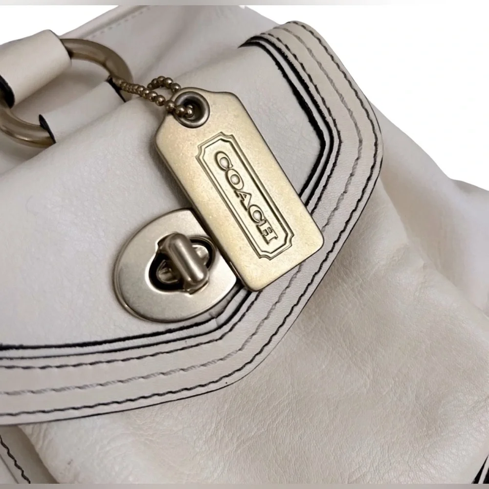 NWT Vintage Coach Daphne Large Satchel Shoulder Bag Vachetta Leather | 3569 - Picture 2 of 14